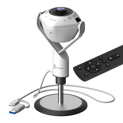 j5create 360° AI-Powered Webcam with Speakerphone (JVU368)
