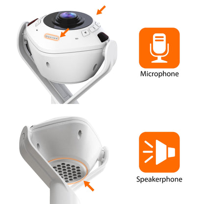 j5create 360° AI-Powered Webcam with Speakerphone (JVU368)