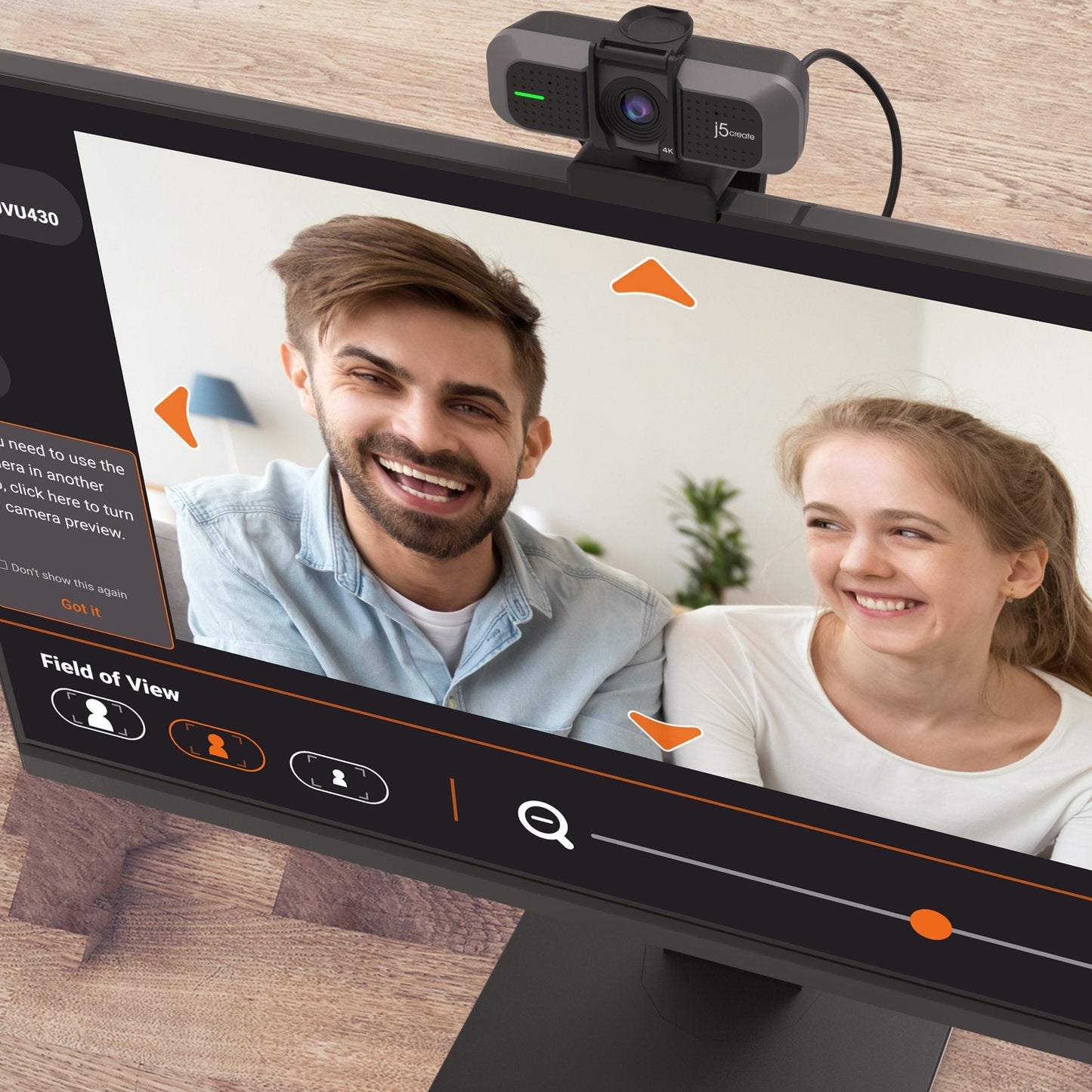 
j5create USB™ 4K ULTRA HD Webcam (JVU430)