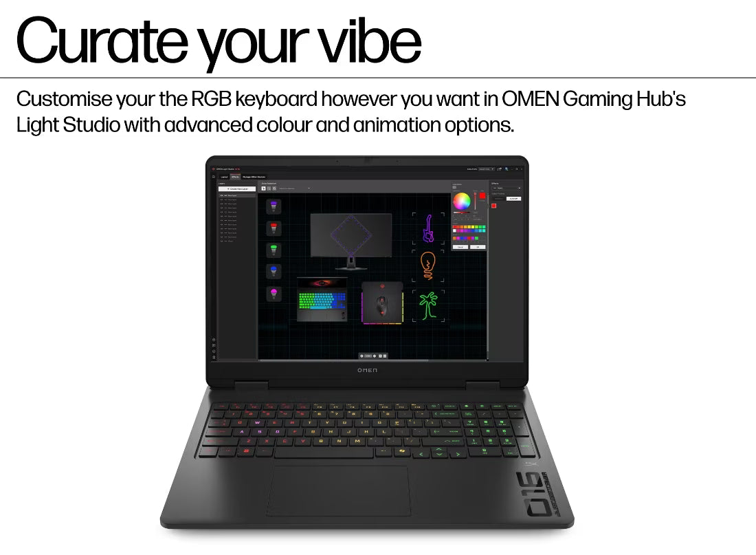 
HP OMEN Gaming Laptop 16-ap0183AX - Ryzen AI 7 350, 24GB DDR5 , 1TB SSD, Shadow Black - 1080p IR TNR PVCY ST [A58DPAV]