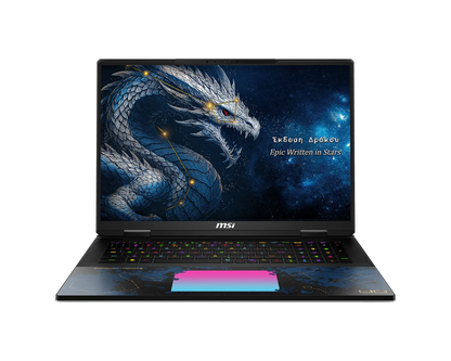 MSI Titan 18 HX Dragon Edition Draco Epic A2WJ-1224IN 18" Gaming Laptop - Intel Core Ultra 9-290HX Plus, 96GB RAM, 4TB SSD, RTX 5090, Windows 11 Home | 9S7-1824D6-1224