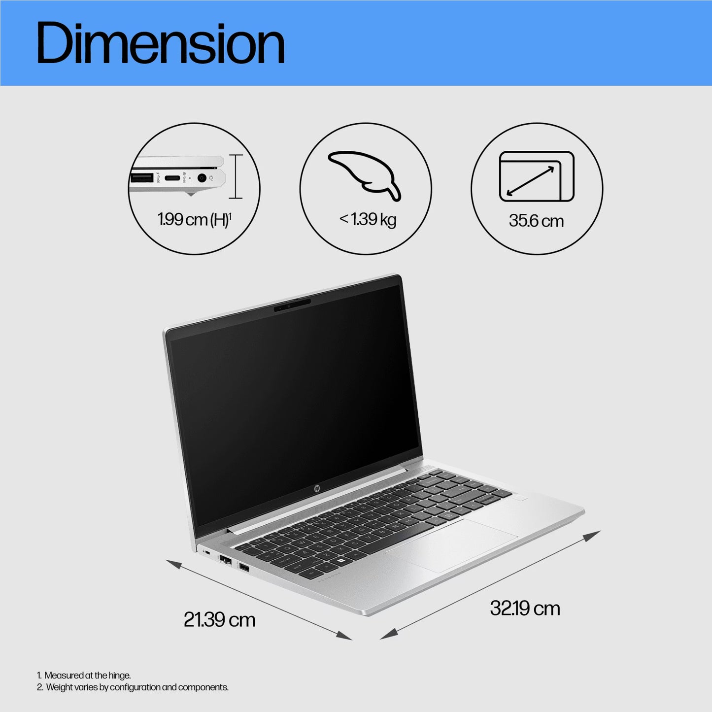 
HP ProBook 440 G10 (B83ZFAT) INTEL CORE 15-1334U,16GB,1TBSSD,FHD,720P HD CAMERA,USB-C,BACKLIT KEYBOARD,FPR,14"FHD,WIN 11 PRO,1 YEAR WARRANTY