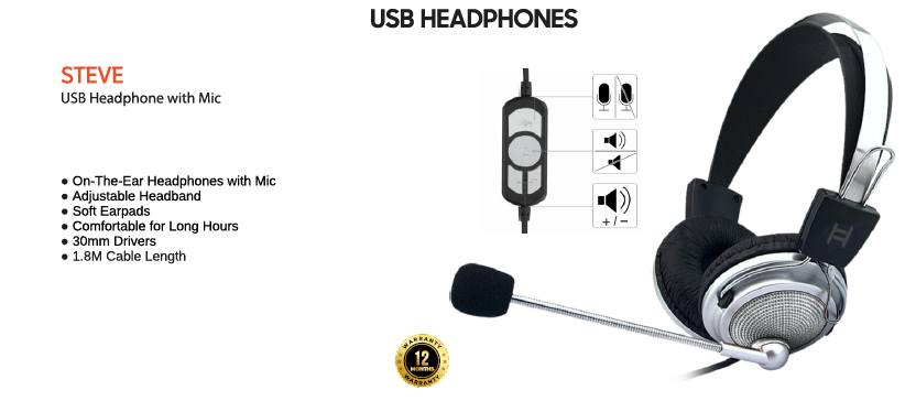
Hammok Steve USB Headphone With Mic