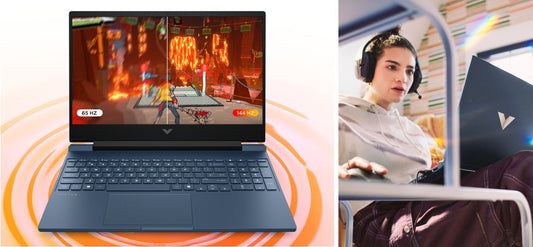 
HP Victus 15-fa2554TX  15.6" Gaming Laptop, Intel Core 5-210H, 24GB DDR5 RAM, 512GB SSD, NVIDIA GeForce RTX 3050 (6GB), 144Hz FHD IPS, Backlit KB, Wi-Fi 6, Win 11, Blue