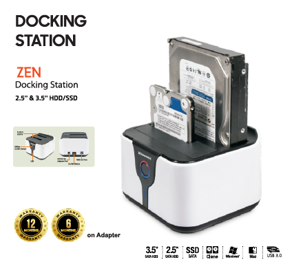 
Hammok Zen Docking Station -2.5" & 3.5" HDD/SDD